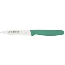 Giesser Gemüsemesser Glatt, Chrom-Molybdän-Edelstahl, Grün, 100mm Klingenlänge, 200mm Länge
