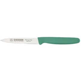 Giesser Gemüsemesser Glatt, Chrom-Molybdän-Edelstahl, Grün, 100mm Klingenlänge, 200mm Länge