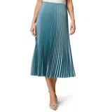 Zero Satin-Rock Midi mit Plisseefalten in Citadel | 44