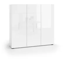 Mister Bianco 120 x 115 x 34 cm hochglänzend weiß / weiß