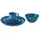 Mirabeau Geschirr-Set Geschirr 30er Set Biarré blau, Steinzeug blau