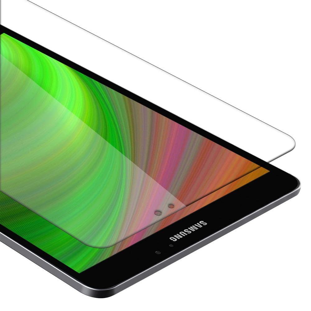 Cadorabo Tablet Panzer Schutz Glas für Samsung Galaxy Tab S3 (9.7 Zoll) - Schutzfolie in Ultra-Klar Hüllen freundlich - Gehärtetes (Tempered) Glas Dipslayschutz Folie in 9H Härte Anti Kratzer