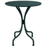 Vente-Unique Gartentisch, Waldgrün, Metall, Uni, 2-Sitzer, Rund, 60x70x60 cm, Gartenmöbel, Gartentische, Gartentische