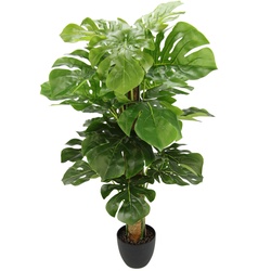 Kunstpflanze I.GE.A. "Splitphilopflanze" Kunstpflanzen Gr. B/H: 40 cm x 90 cm, 1 St., grün Zimmerpflanze Kunstpflanzen im Kunststofftopf