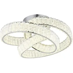 Deckenleuchte Deckenlampe Esszimmerlampe Kristalle Fernbedienung CCT Dimmer LED