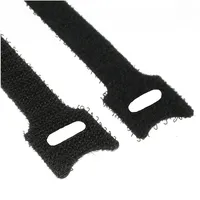 InLine Kabelbinder 12x330mm, Klett-Verschluss, 10er, schwarz