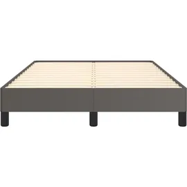 vidaXL Bettgestell Grau 120x200 cm Kunstleder
