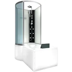 AcquaVapore Kombination Badewanne Dusche K50-R01 Duschtempel 100x170 cm