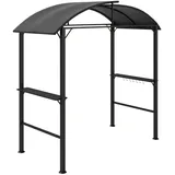 Outsunny Grillpavillon 2,09 x 1,1 m Dunkelgrau