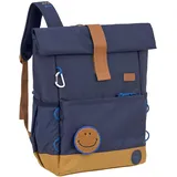 Lässig Kinderrucksack mit Brustgurt Freizeitrucksack wasserabweisend, 15 Liter/Medium Rolltop Backpack navy