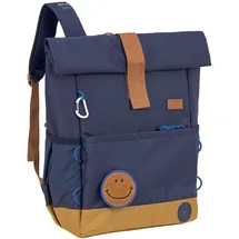 Lässig Kinderrucksack mit Brustgurt Freizeitrucksack wasserabweisend, 15 Liter/Medium Rolltop Backpack navy