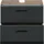 WELLTIME Waschbeckenunterschrank FLORENZ, Breite 60cm, inkl. Siphonausschnitt, mit Türen oder Schüben (1-St., TOPSELLER) hochwertige MDF Front, Griff schwarz, Badschrank, Bad schwarz