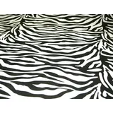 OD Baumwollstoff, Druck mit Zebra-Muster, Meterware, ca. 114 cm breit