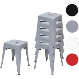 MCW Hocker MCW-A73 Metall 39 x 46 x 39 cm Grau