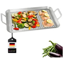 bremermann Grillplatte 43 x 25 x 5 cm Silber