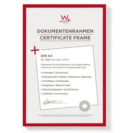 walther + design KV130R New Lifestyle rot 21x29,7 cm 4er Set
