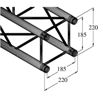 Alutruss DECOLOCK DQ4-1000 4-Punkt Traverse 100cm