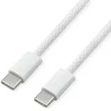 Value USB 2.0 Kabel, Typ C-C, ST/ST, 60W, weiß, 1 m