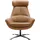 BeType Drehsessel Be Organic High Back Leder 81 x 92 x 83 cm Beige drehbar