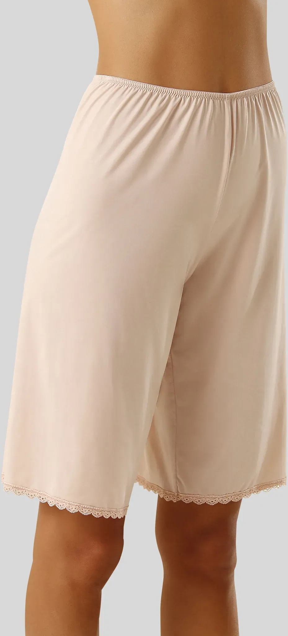 Hosenunterrock NUANCE Gr. 56/58, beige (puder) Damen Unterhosen Nuance aus weich, fließendem Material