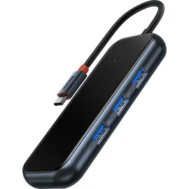 Baseus AcmeJoy USB-C auf 3xUSB 3.0 + USB-C PD (dunkelgrau)
