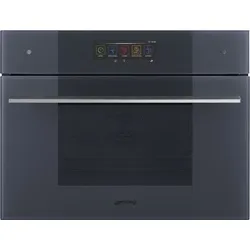 SO4106WAPG Omnichef Kompakt-Backofen 45 cm mit Dampfgarer und Mikrowelle - Neptune Grey Mattglas