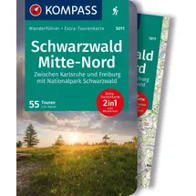 Kompass Karten GmbH KOMPASS Wanderführer Schwarzwald Mitte-Nord, 50 Touren mit Extra-Tourenkarte