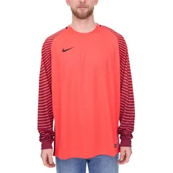 NIKE Gardien Longsleeve Herren Torwart-Trikot mit Dry-Fit Langarm-Shirt Fußball 725882-671 Rot/Schwarz - M