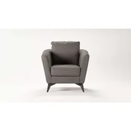 Home Affaire Cocktailsessel HOME AFFAIRE "MATTHEW Sessel, Maße B/T/H: 83/85/88 cm", grau (taupe), B:83cm H:88cm T:85cm, 100% Polyester, Sessel, Cocktailsessel, modern, mit Rückenkissen