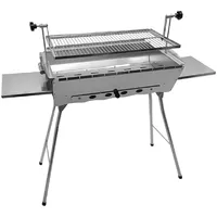 Grillpeter Mangal Edelstahl Astana 2 mm rostfrei Schaschlik Grill Rost verstellbar