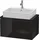 Duravit L-Cube 72x47,7cm, sw hgl, für Konsole, 1 Auszug