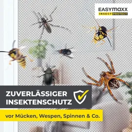 EasyMaxx Insect Protect Teleskop-Insektenschutzgitter mit Netz | anthrazit