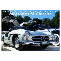 Calvendo Mercedes SL Classics (Tischkalender 2026 DIN A5 quer),