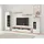 OTTO home Wohnwand Ribe Wohnwand Set-5 St., (Set, 5-St), Glaseinsatz aus gehärtetem Glas,Böden teilweise versetzbar weiß