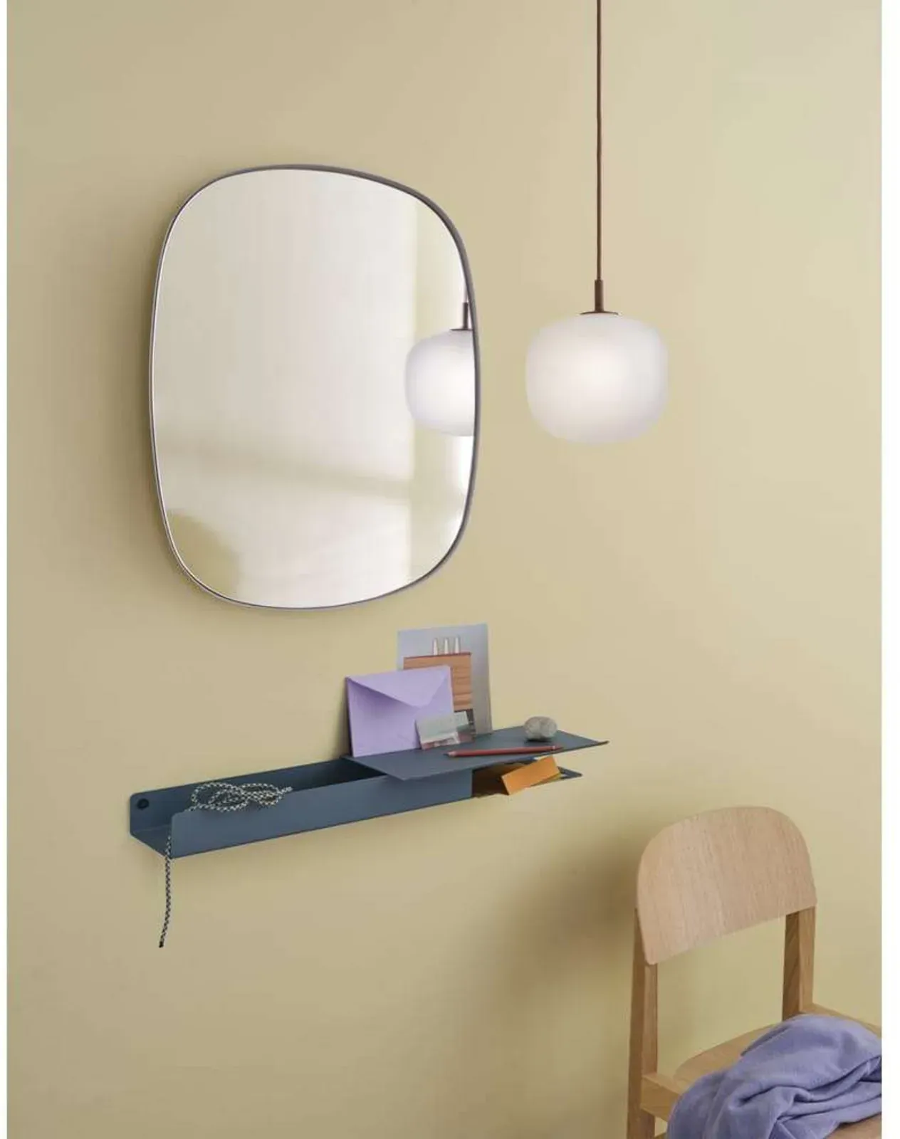 Spiegel Muuto, Grün, Glas - 44 - 59