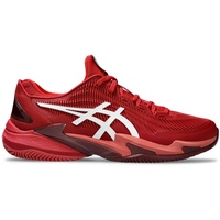 ASICS Herren Court FF 3 Novak Clay Sneaker, Cranberry White, 45 EU