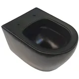 Aloni Design Hänge-WC Schwarz Spülrandlos