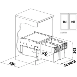 Blanco Select II 32 l Grau
