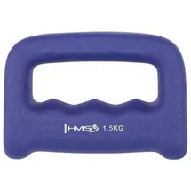 HMS CK15 Griffhantel Gusseisen mit Neoprenbeschichtung 1,5 kg blau