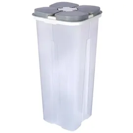 Excellent Houseware Aufbewahrungsbox 3L 1-tlg. Transparent/Weiß