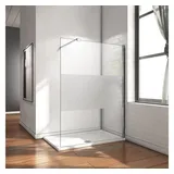 Aloni Walk In Dusche Begehbare Duschwand Glas Duschabtrennung Duschtrennwand Glastrennwand Glaswand Mit Nano-beschichtung Halbmatt Mittelteil 90cm