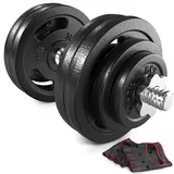 Hop-Sport Guss Kurzhanteln Hantel Set Hanteln 10kg 15kg 20kg 30kg 40kg 60 kg Gewichte (1 x 30 kg)