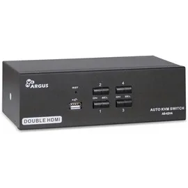 Inter-Tech AS-42HA HDMI Tastatur/Video/Maus (KVM)-Switch Schwarz