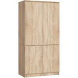 Akord Kleiderschrank S90 90 x 180 x 51 cm Sonoma Eiche