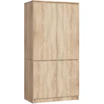Akord Kleiderschrank S90 90 x 180 x 51 cm Sonoma Eiche