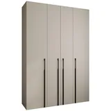 abiks möbel Drehtürenschrank COMO 170 x 245,5 x 40 cm Schwarz