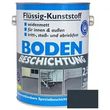 Wilckens Farben Bodenversiegelung, Flüssig-Kunststoff 2,5 L Bodenbeschichtung Schattengrau- RAL 7016 grau|schwarz