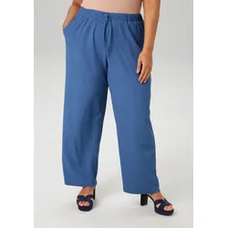Schlupfhose, in unifarben oder gestreift - du hast die Wahl, Gr. 54 - N-Gr, blau, , 91950411-54 N-Gr