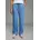 Jeans KANGAROOS Damen Gr 23 K L Gr blau washed Denim/Jeans Obermaterial 100 Baumwolle unifarben bequem lang Jeans weiteres Bein hohe Leibhöhe elastischer Bund mit Gummizug