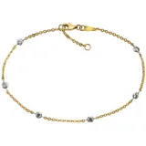 FIRETTI Fußkette Gold / silber